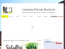 Tablet Screenshot of lessing-schule.de
